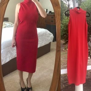 Vintage Versace Jeans Couture Quilted Midi Dress